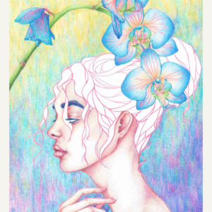 Art print of ArtJay's colored pencil piece titled "Peripheral"