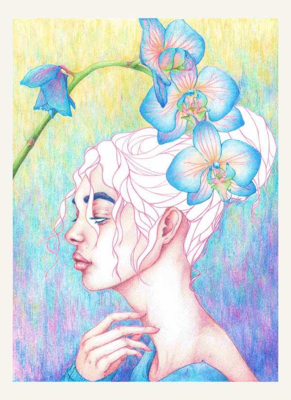 Art print of ArtJay's colored pencil piece titled "Peripheral"