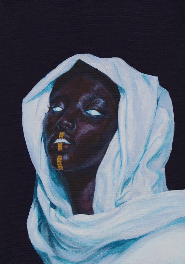 Canvas Print of ArtJay's acrylic piece titled "Reflection"